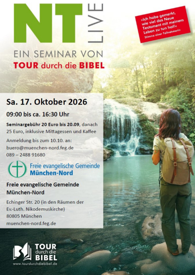 TOUR durch die BIBEL NTLive-Seminar