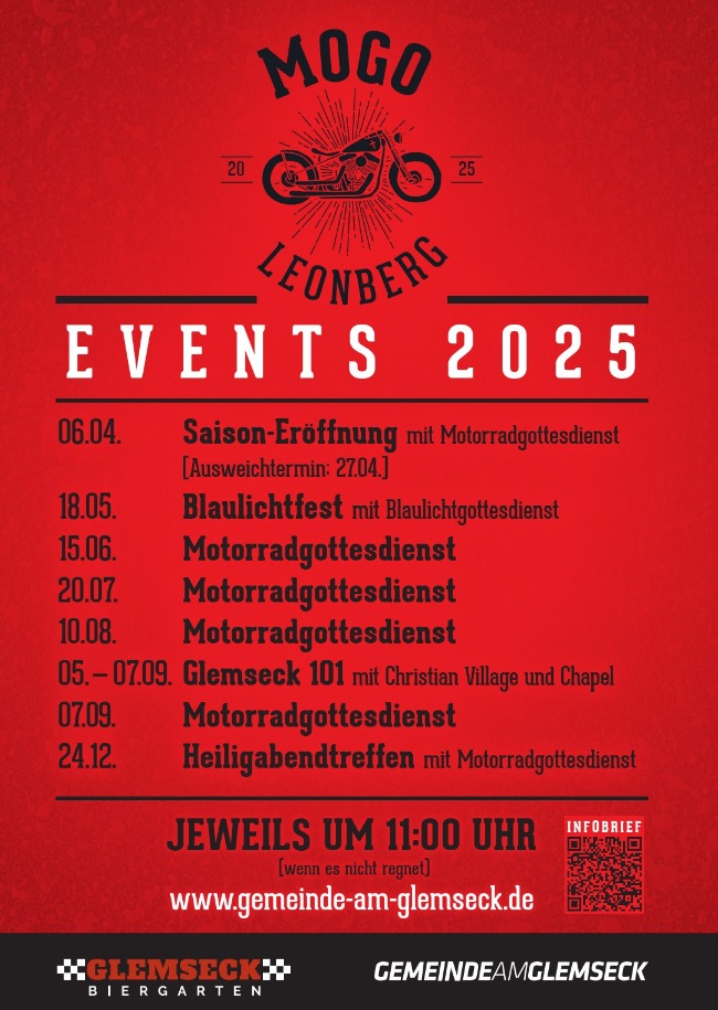 Motorradgottesdienst am Glemseck