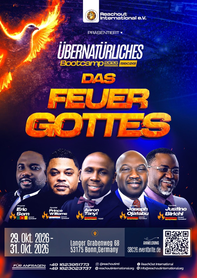 Das Feuer Gottes - Das Übernatürliche Bootcamp 2026