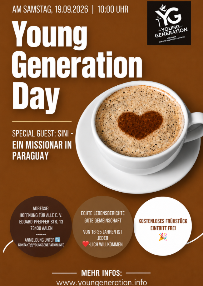 YOUNG GENERATION DAY IN AALEN | 19.09.2026 | my life. my story