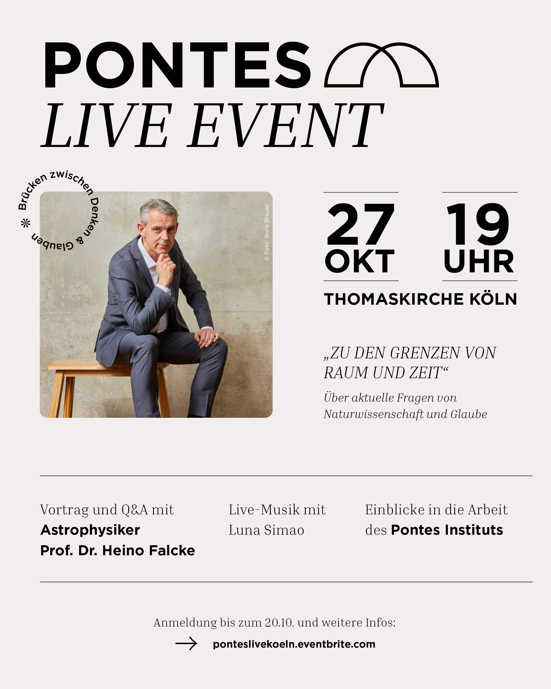 Pontes Live Event mit Prof Heino Falcke