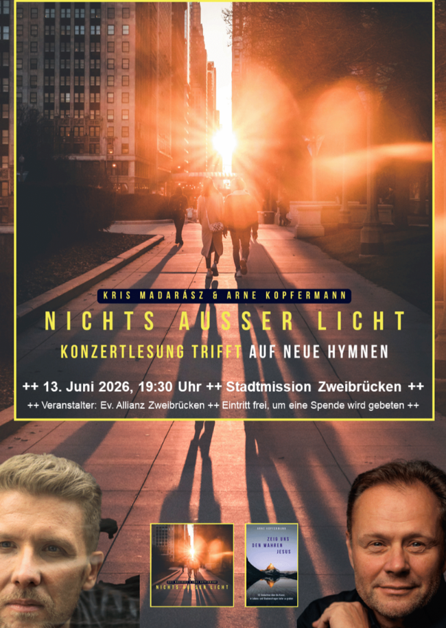 Nichts außer Licht - Konzertlesung mit Arne Kopfermann und Kris Madarasz