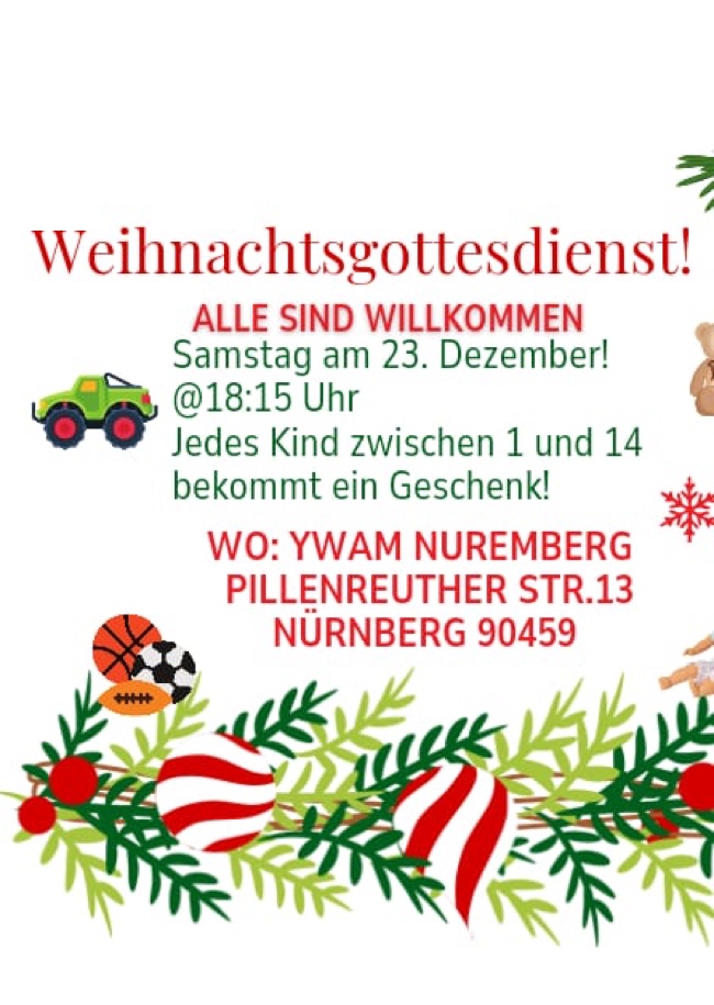 Weihnachtsgottesdienst!