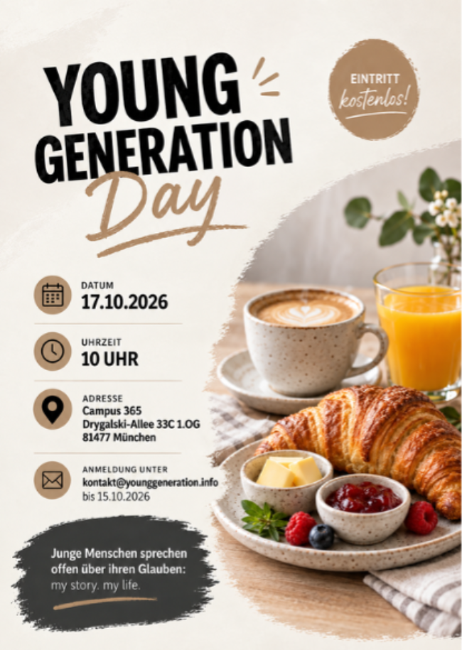 YOUNG GENERATION DAY IN MÜNCHEN | 17.10.2026 | my story. my life.