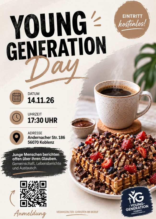 YOUNG GENERATION DAY in KOBLENZ (Rheinland-Pfalz) | 14.11.2026 | my story. my life