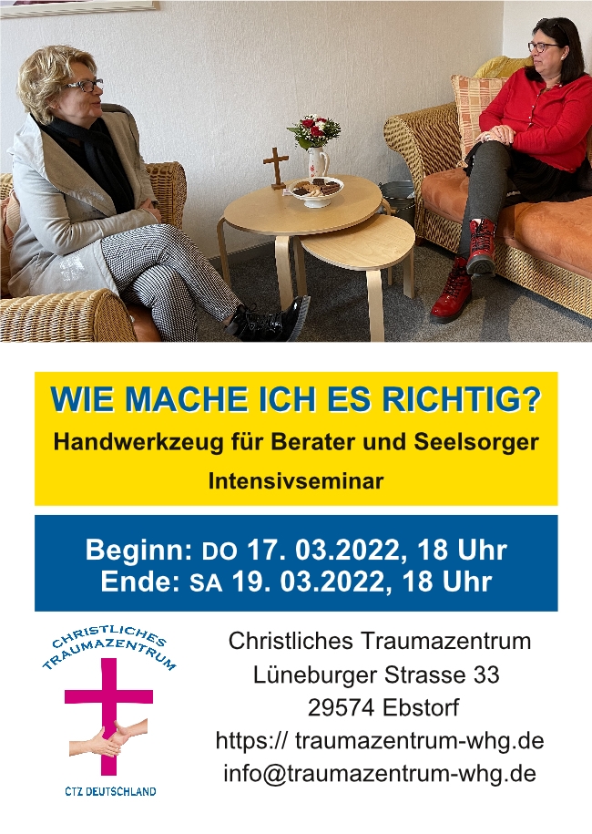 Wie mache ich es richtig? Intensivseminar für Berater und Seelsorger