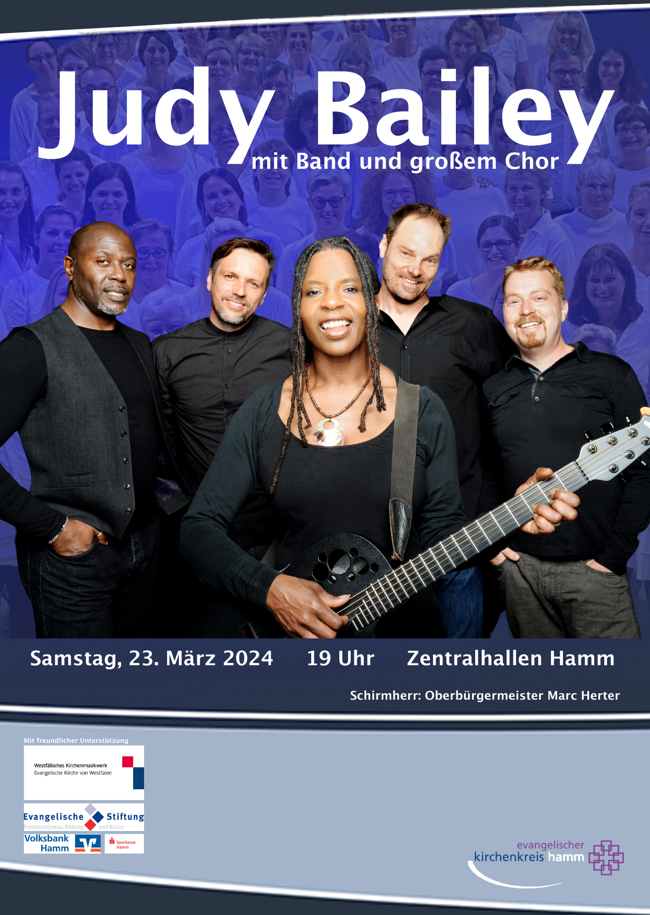 Judy Bailey mit Chor und Band