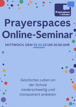 Prayerspaces Online-Seminar