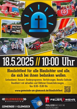 Blaulichtfest und Blaulichtgottesdienst für die ganze Familie