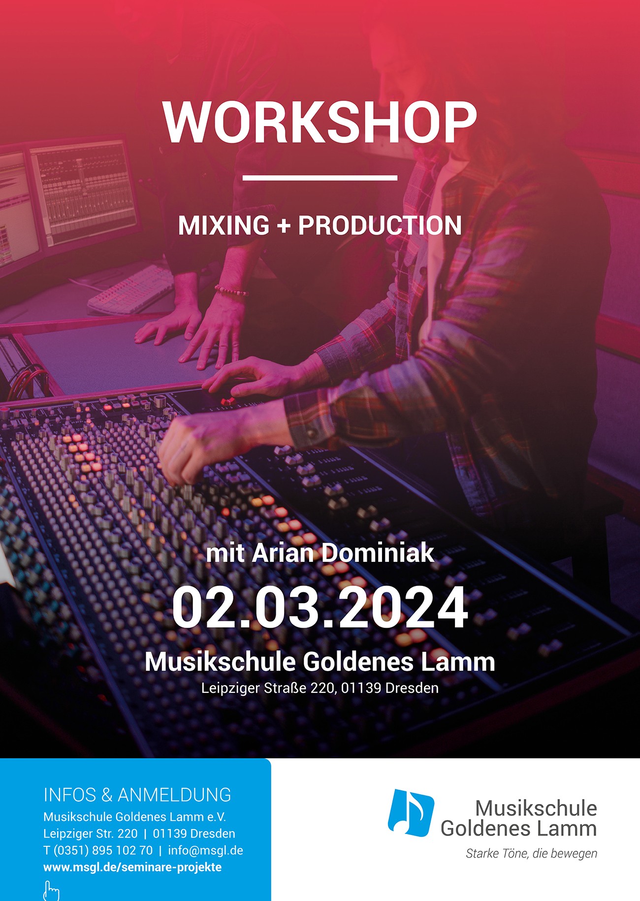 Workshop MIXING + PRODUCTION