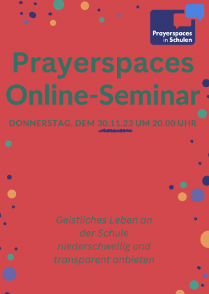 Prayerspaces Online-Seminar