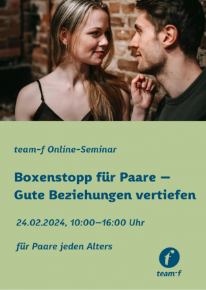 Boxenstopp für Paare – Gute Beziehungen vertiefen