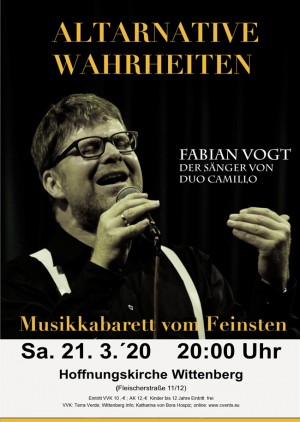 Fabian Vogt von Duo Camillo  "Altarnative Wahrheiten"