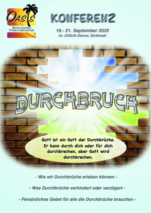 DURCHBRUCH!