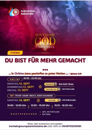 Don't limit God Konferenz