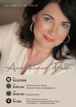 Katharina Neudeck - Aus deiner Fülle Releasekonzert