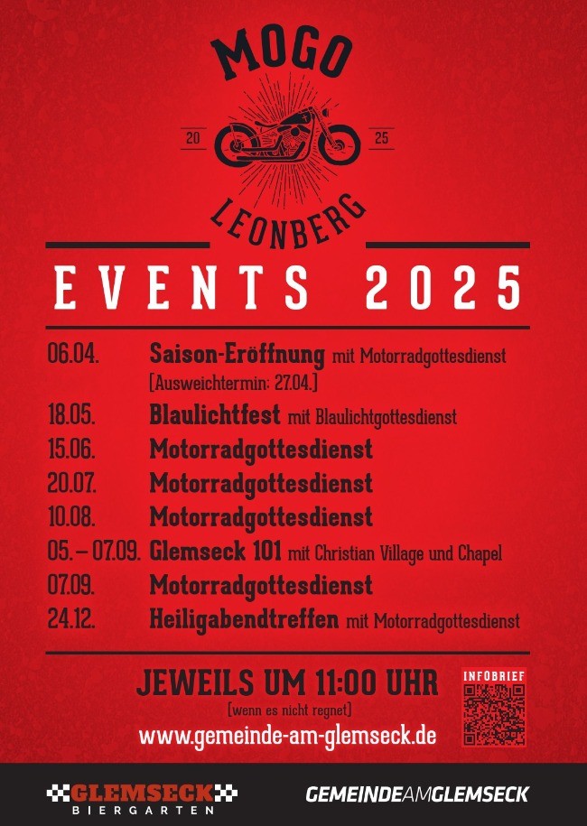 Motorradgottesdienst am Glemseck