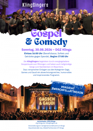 Gospel & Comedy mit "Zwerchfell-Attacken"