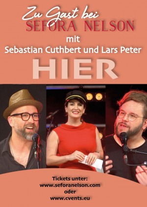 Zu Gast bei Sefora Nelson: Sebastian Cuthbert und Lars Peter