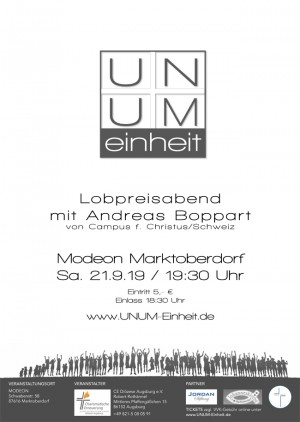UNUM - EINHEIT - Lobpreisabend mit Andreas Boppart von Campus für Christus / Schweiz