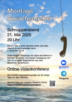 Montags Sprachengebet - Schnupperabend