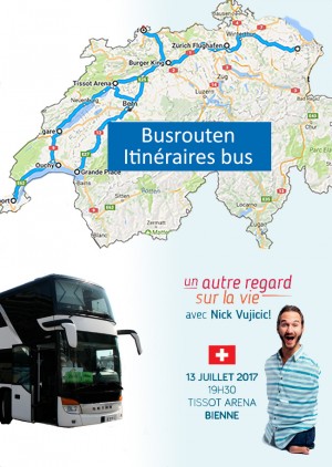 Un autre regard sur la vie avec Nick Vujicic - Billet de bus